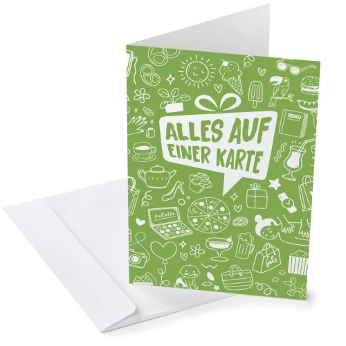Alles auf einer Karte - grün
