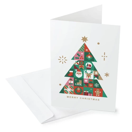 Merry Christmas - Weihnachtsbaum weiss